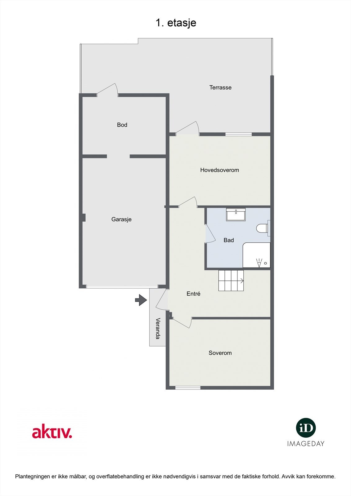 Plantegning 1. etasje. Galleribilde