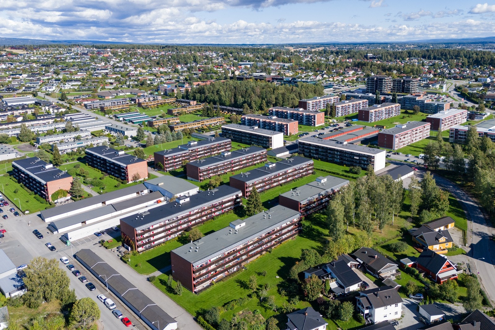 Dronefoto Galleribilde