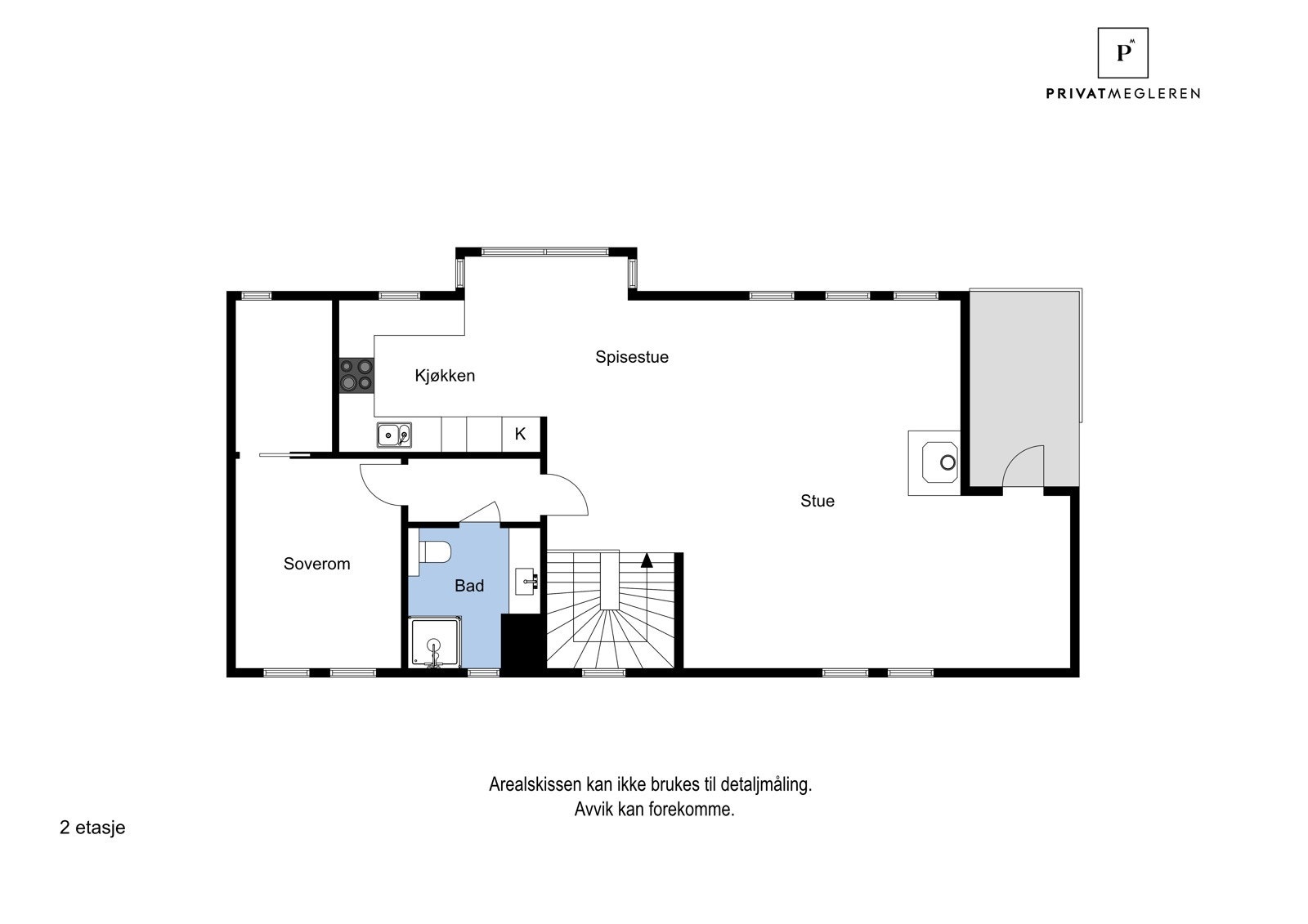 Plantegning 1. etasje Galleribilde