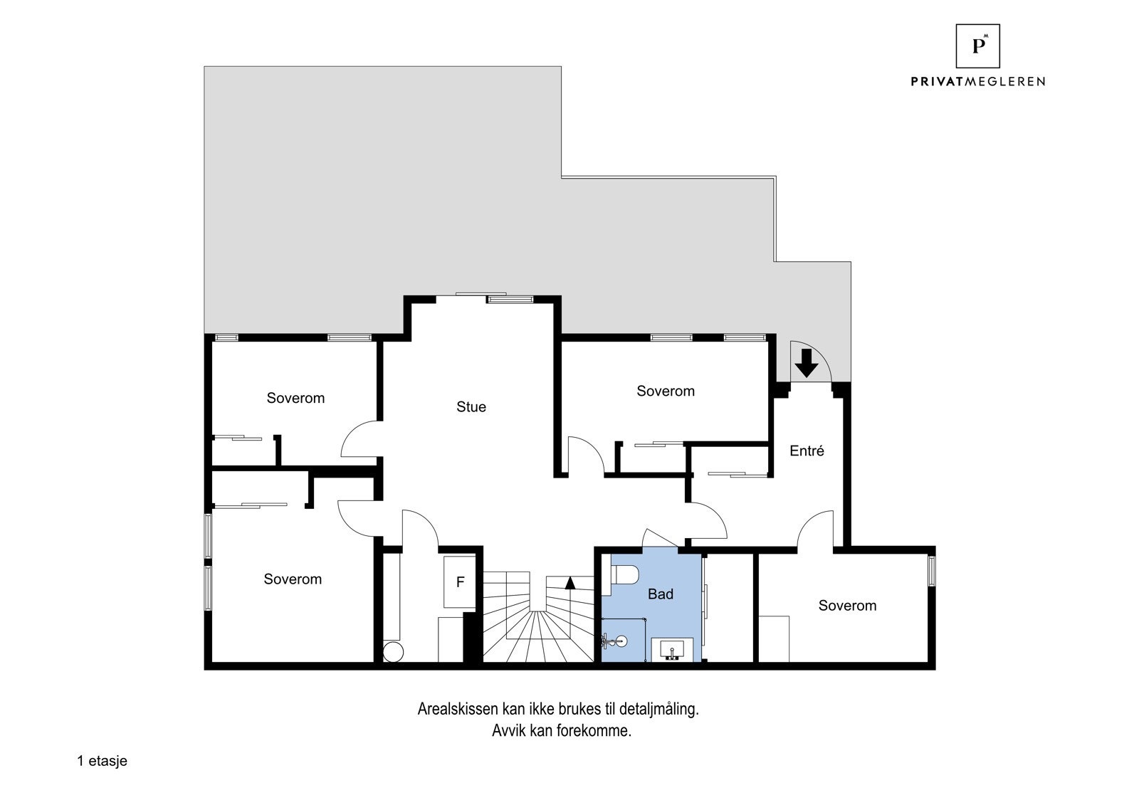 Plantegning av underetasje og markterrasse Galleribilde