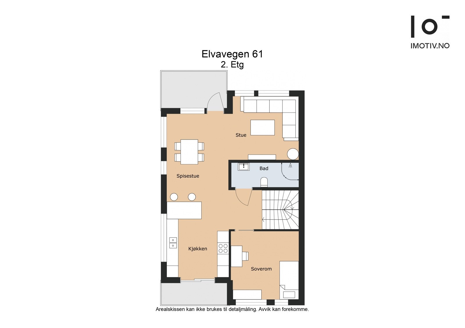 Plantegning 2.etg. | Areal: 65 kvm Galleribilde