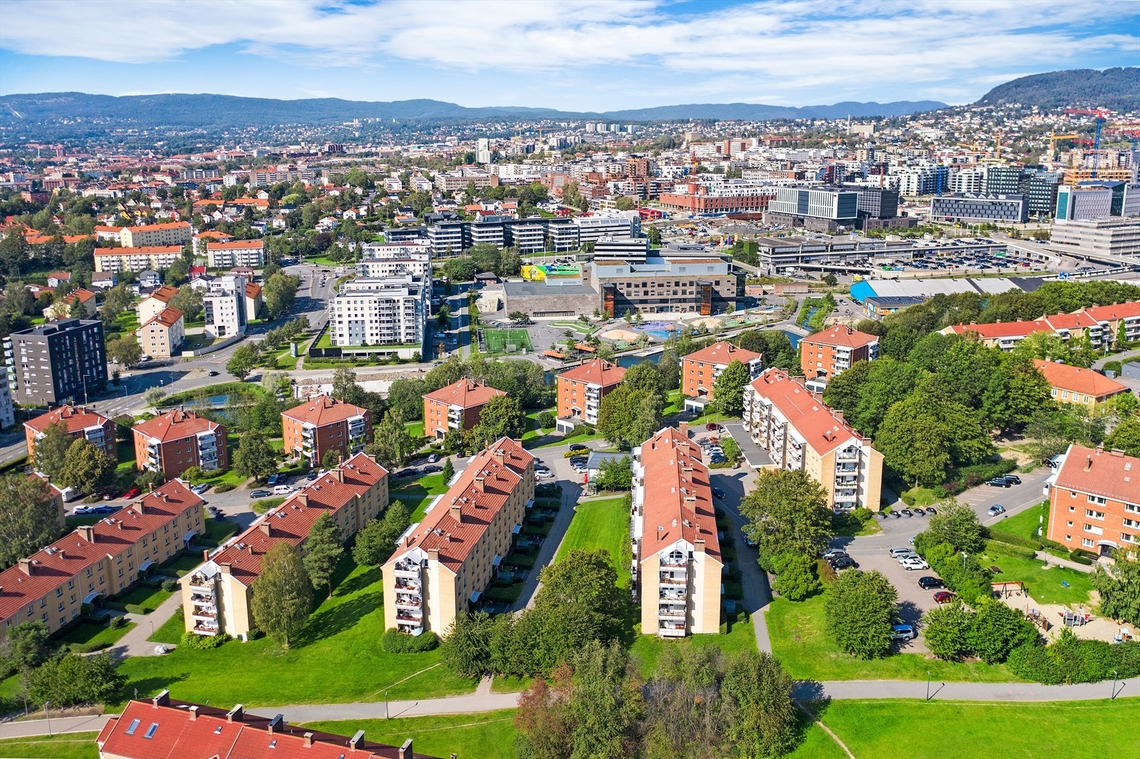 Kort vei til Hasle Torg og offentlig kommunikasjon Galleribilde