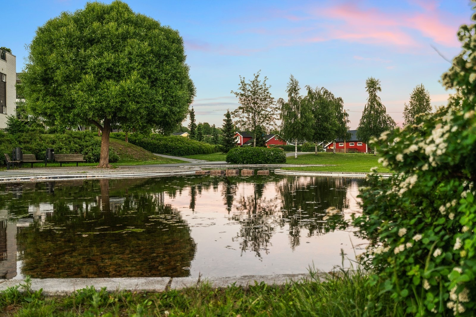 I nærhet av Romsaas Alle på Jessheim ligger denne parken der du kan rusle ved fritiden! Galleribilde