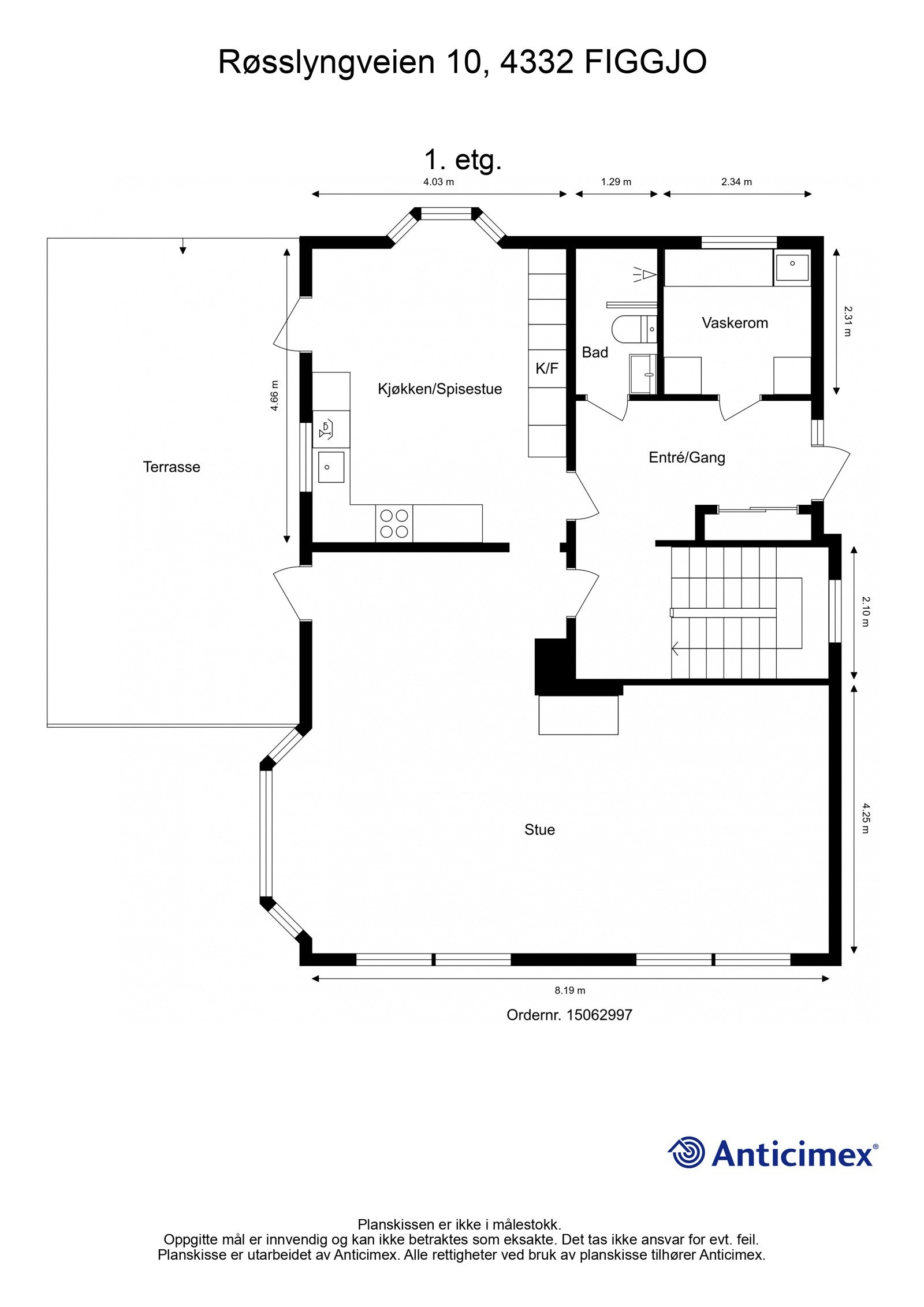 Plantegning 1. etg. Galleribilde