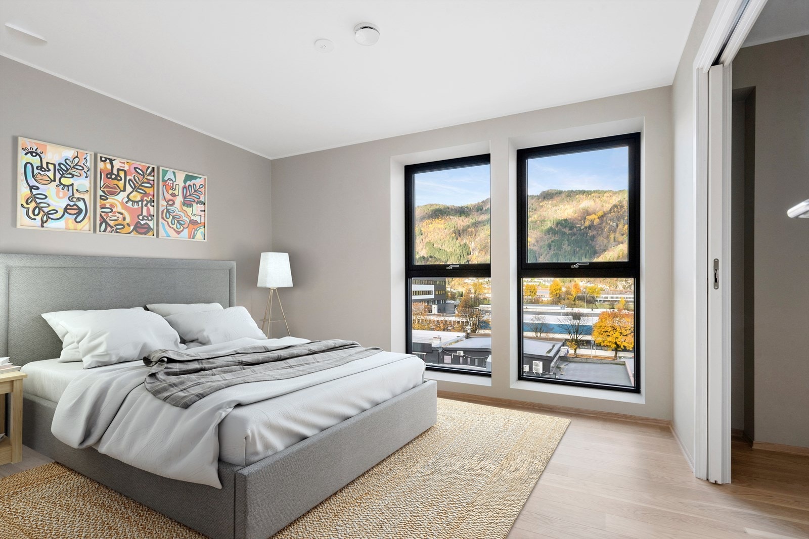 Det er totalt tre soverom i boligen Galleribilde