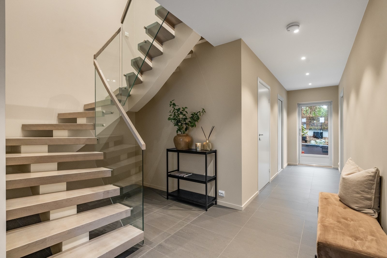 Trappen ble oppgradert ved oppføring. Galleribilde