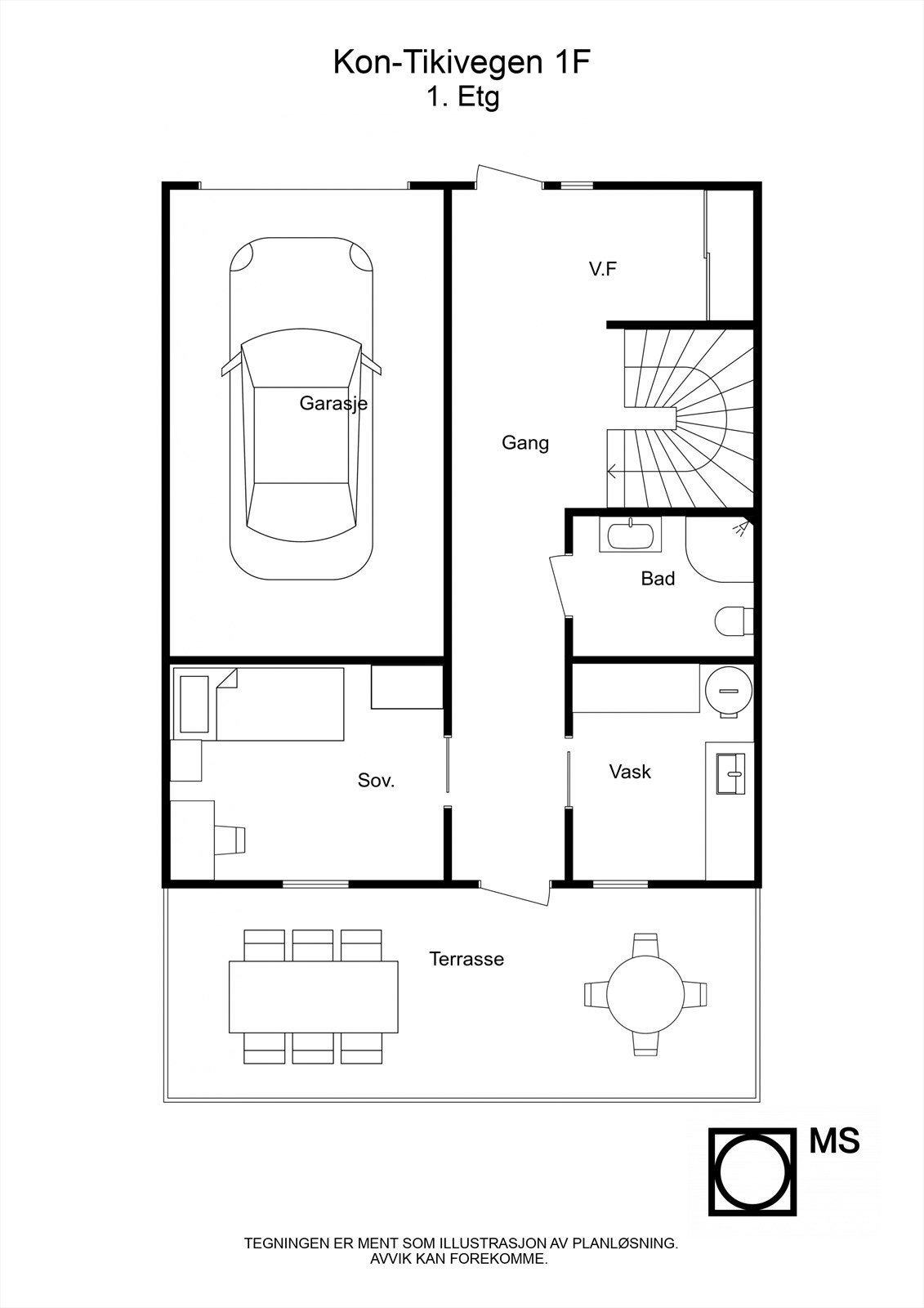 Plantegning 1. etasje. Galleribilde