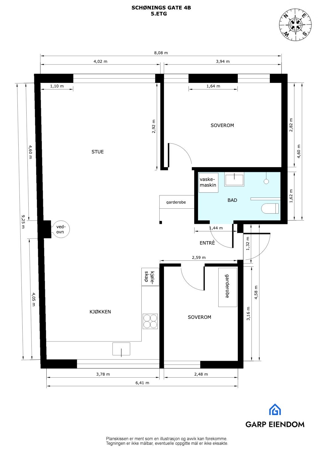 Plantegning Galleribilde