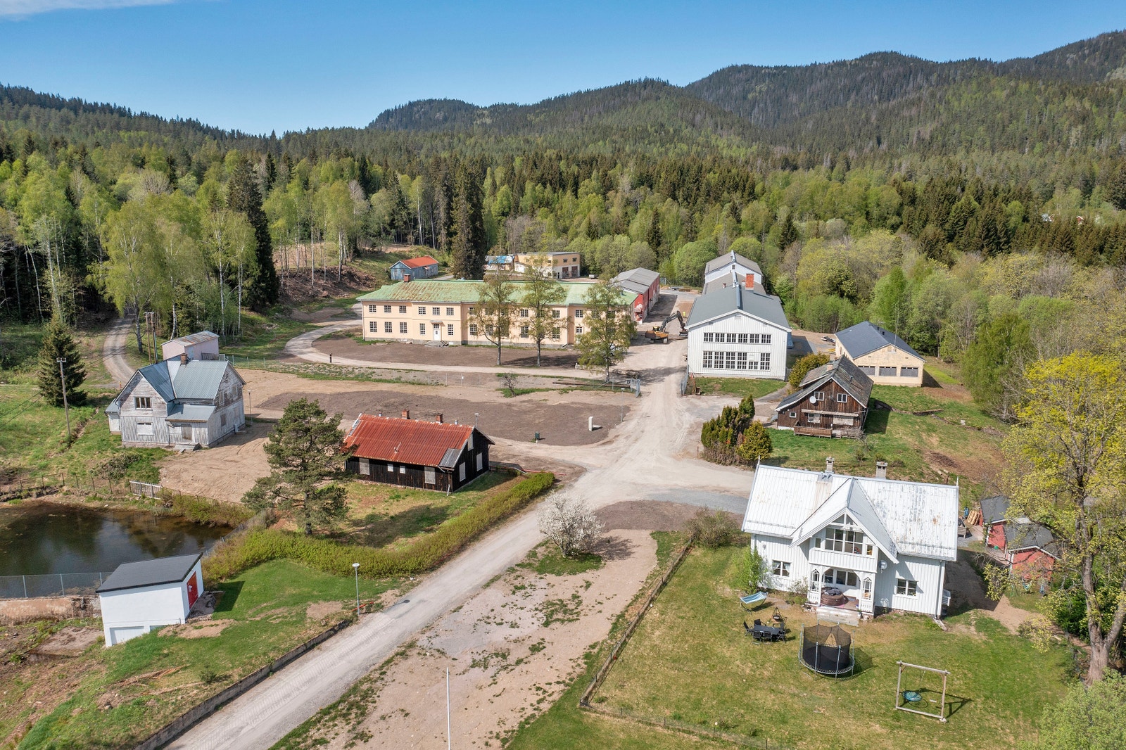 Leiren sett fra luften Galleribilde
