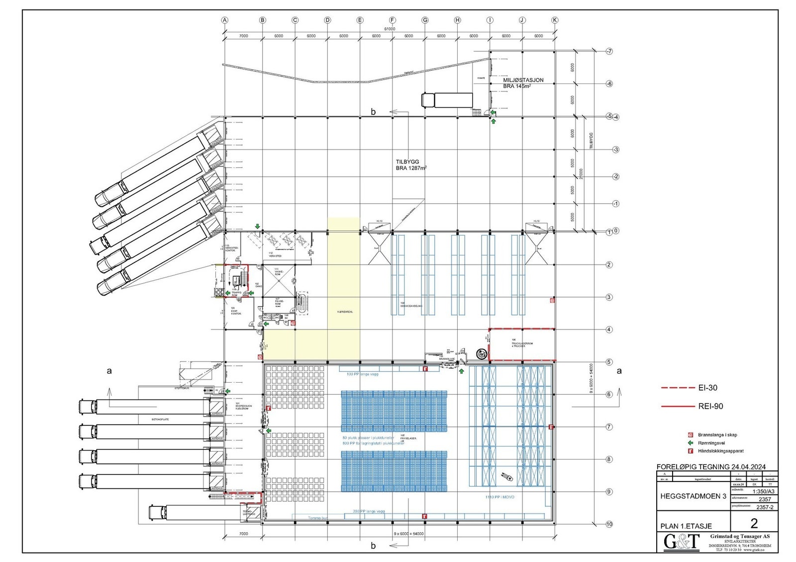 Planskisse 1.etg med TILBYGG Galleribilde