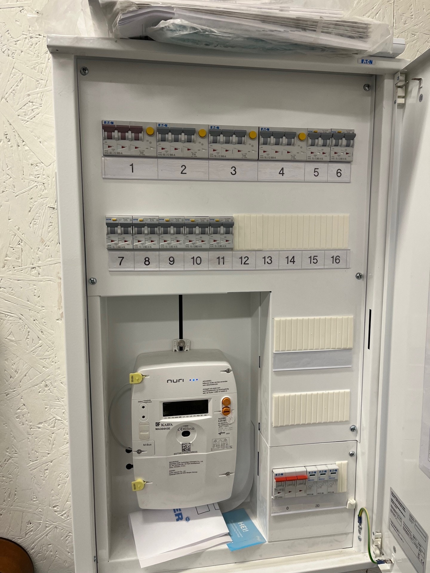 Eget sikringskap for lokalet Galleribilde