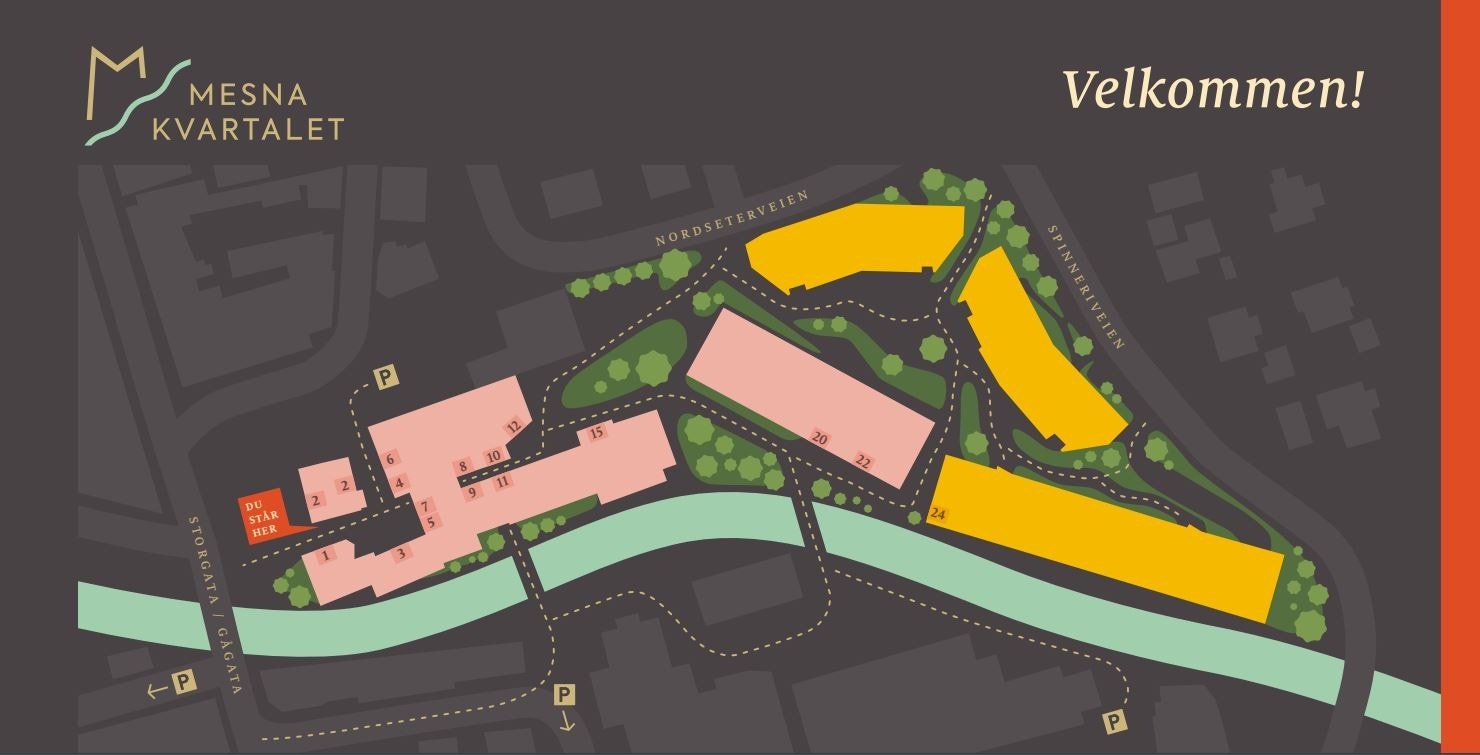 Vi har ledige lokaler ved inngang 4, 7 og 12. Galleribilde