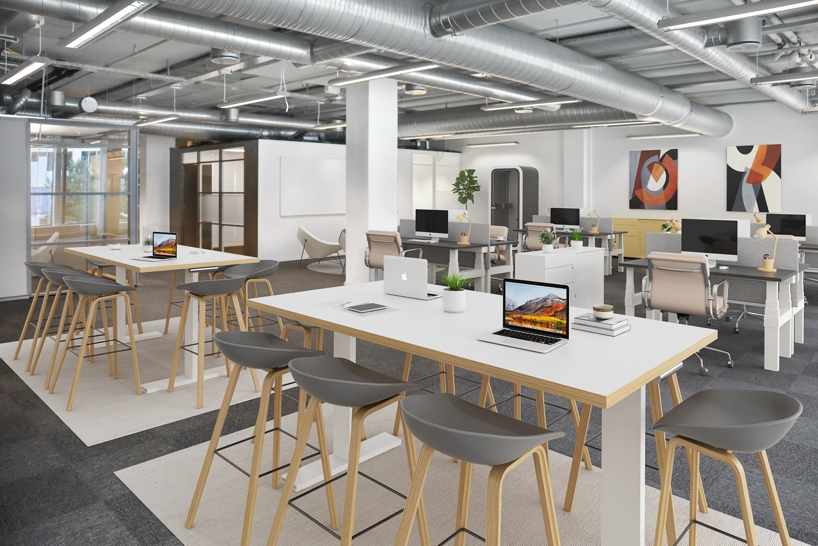 Virtuelt stylet bilde av lokalet Galleribilde