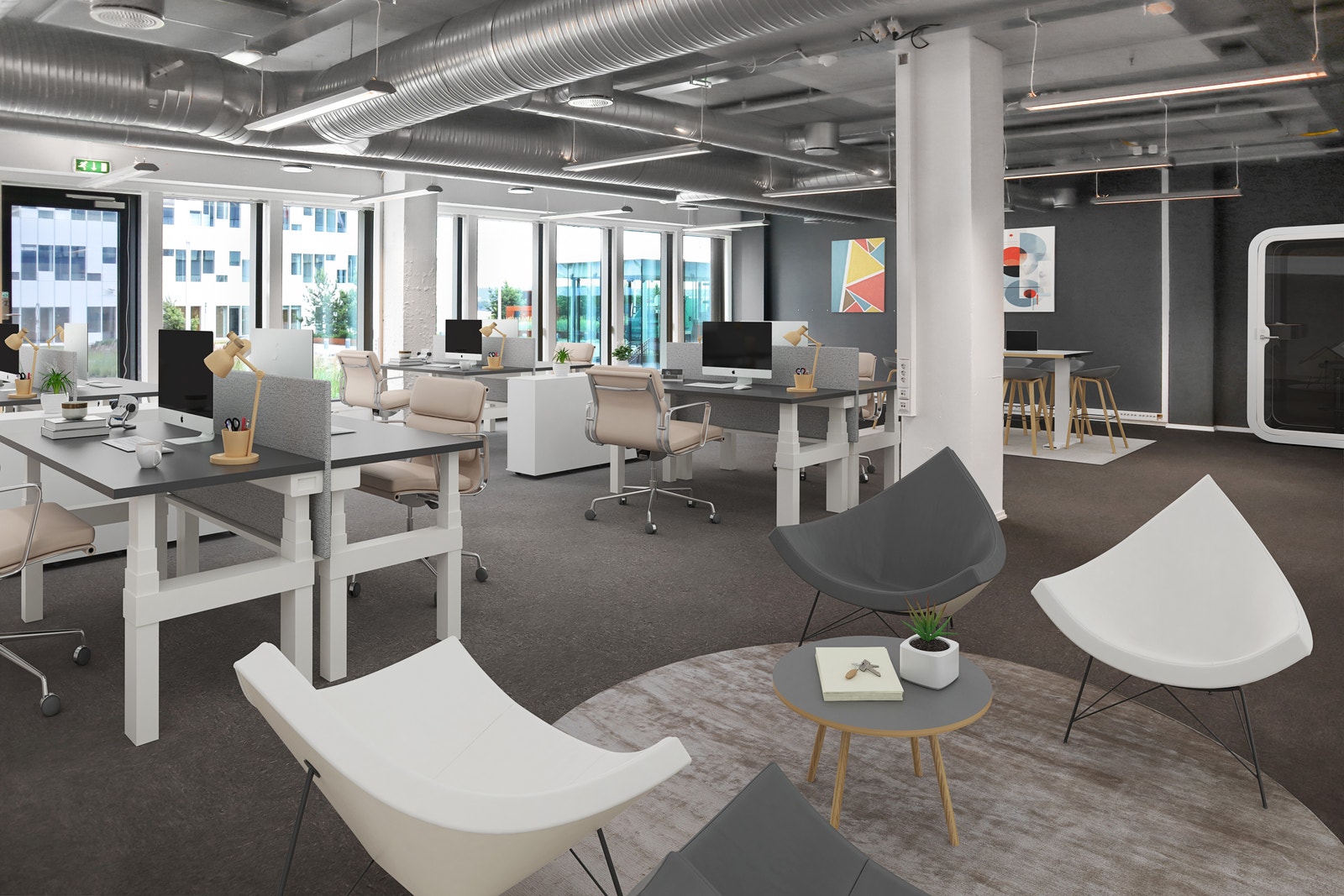 Virtuelt stylet bilde av lokalet Galleribilde