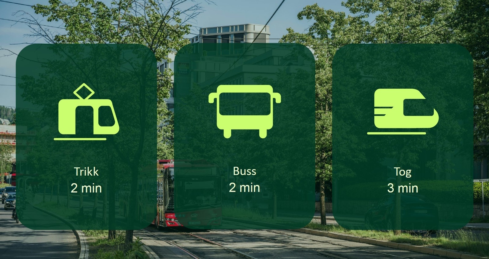 Kort vei til alt av offentlig kommunikasjon Galleribilde