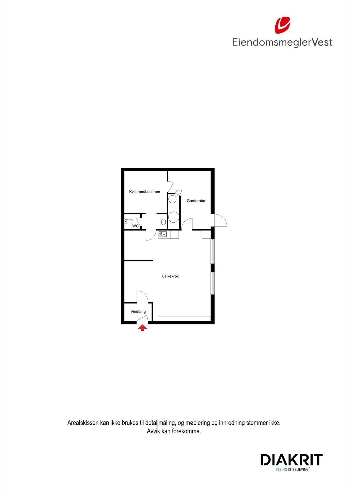 2D - Plantegning u.etg. Galleribilde