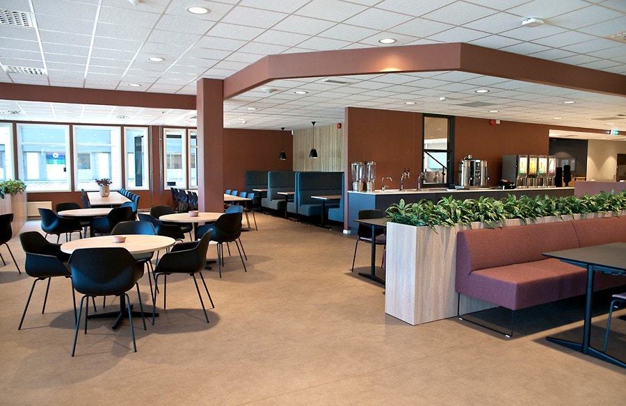 Kantinen holder høy standard og er fint samlingssted for leietakerne. Galleribilde