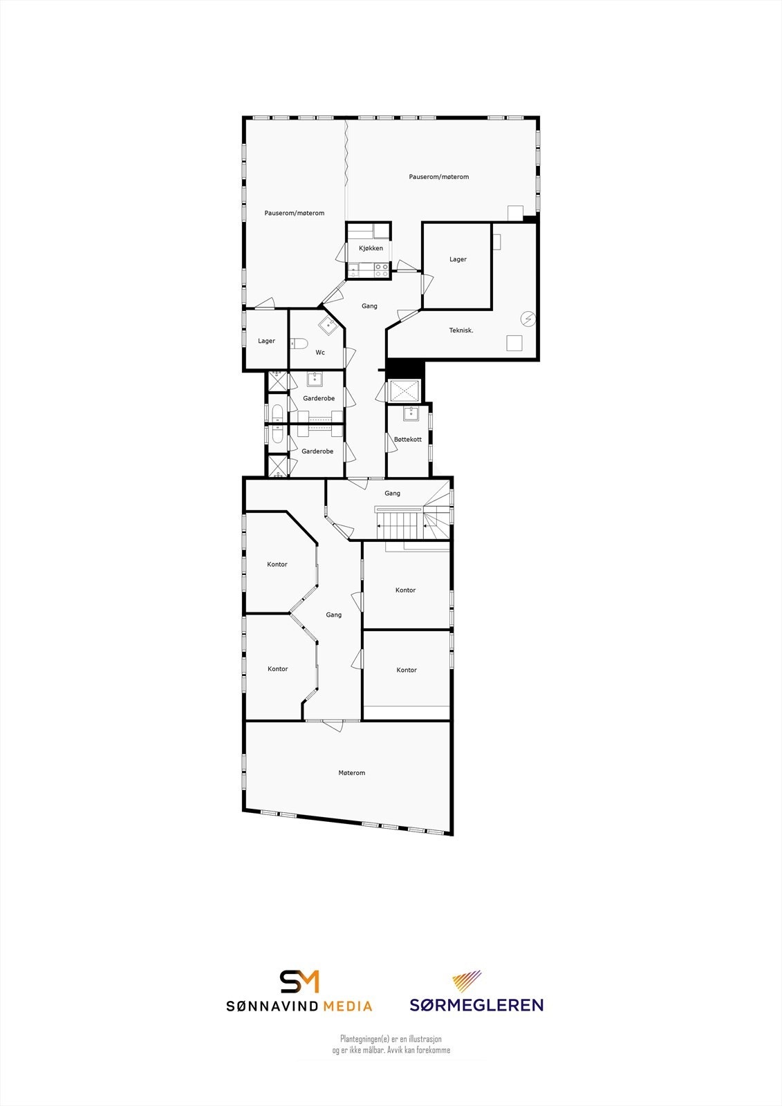 Plantegning 2. etg. Galleribilde