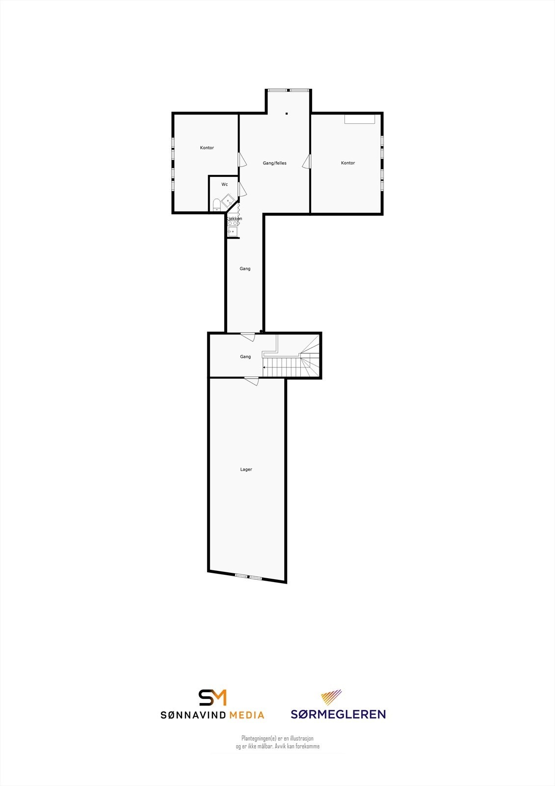 Plantegning 3. etg. Galleribilde
