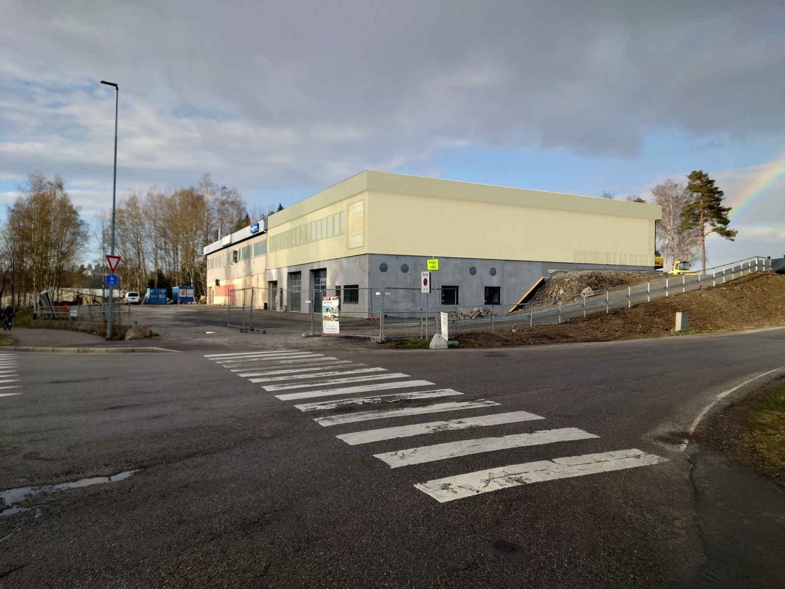 Holterkollveien 2 - ledig areal er merket i gult. Galleribilde