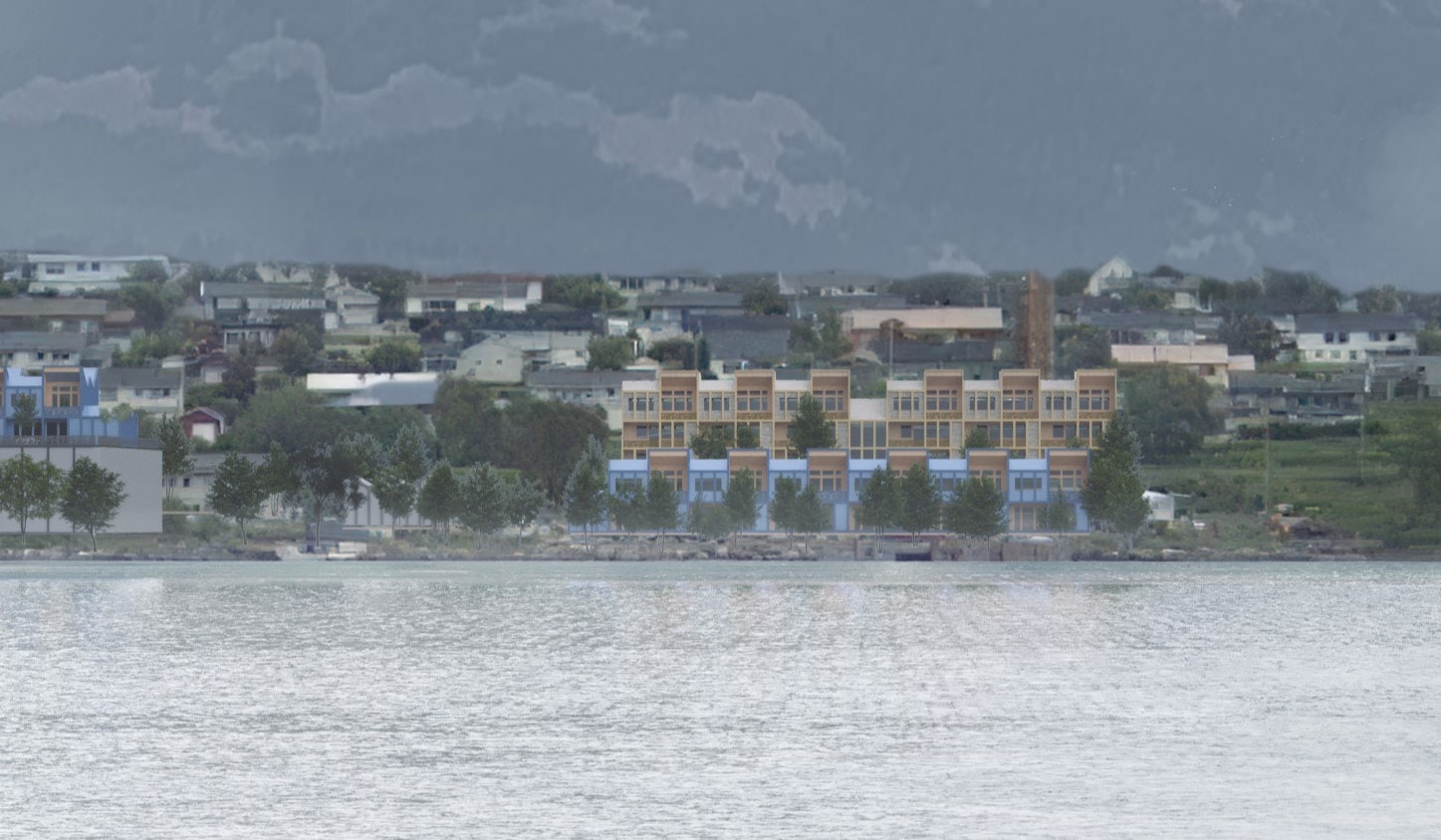 Boligområde Børøya ill CADA med creamos for SMV fra sjø 1.jpg Galleribilde