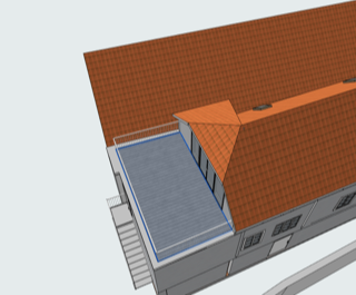 Illustrasjonsbilde på tenkt terrasse Galleribilde