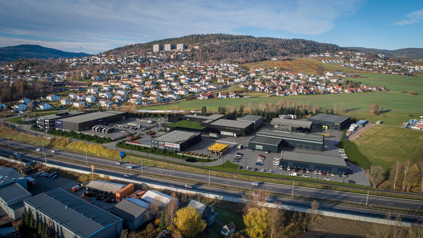 Svært gode eksponeringsmuligheter mot E18 Galleribilde