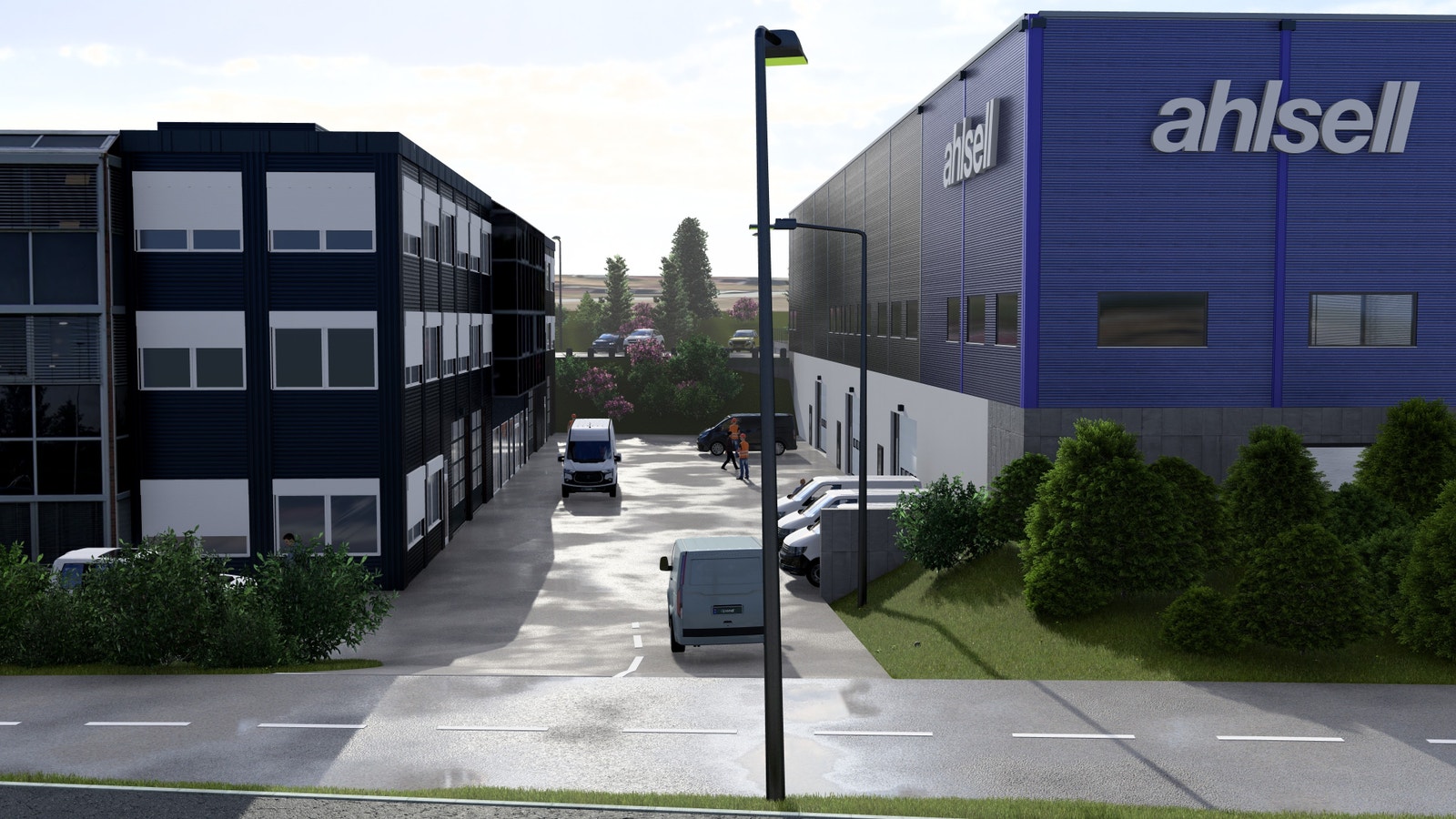 Det kan også ledigstilles opp mot 1000 kvm i eksisterende bygg Teglverksveien 1 til venstre på illustrasjon Galleribilde