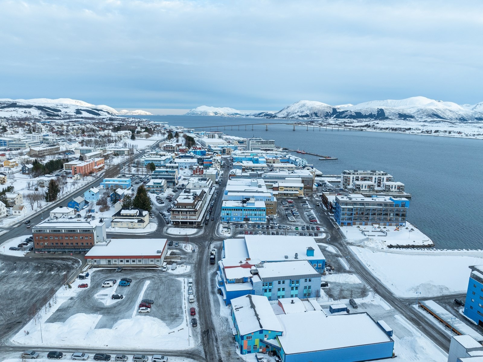 Den blå byen. Galleribilde