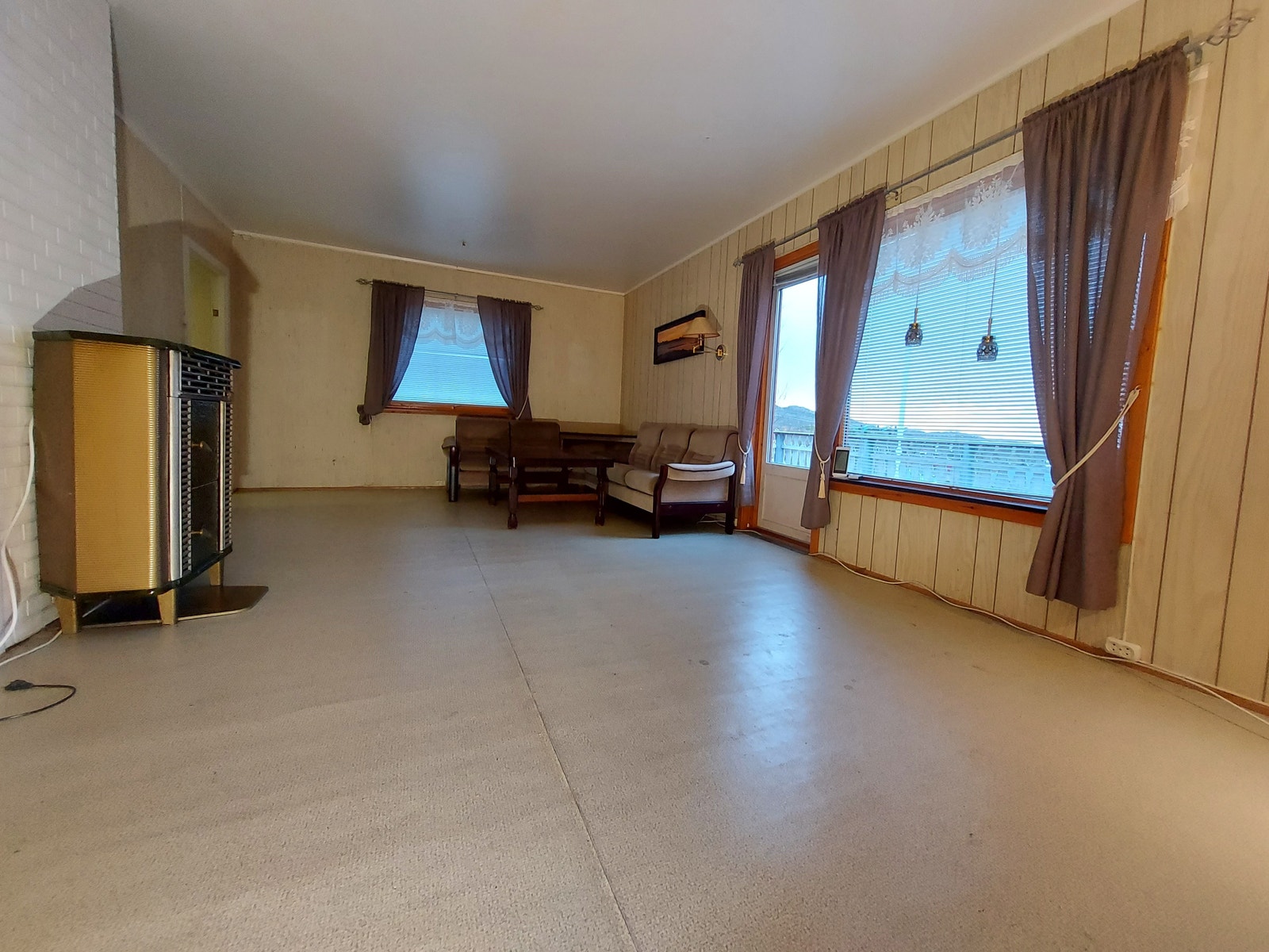 Stue med utgang til terasse. Galleribilde