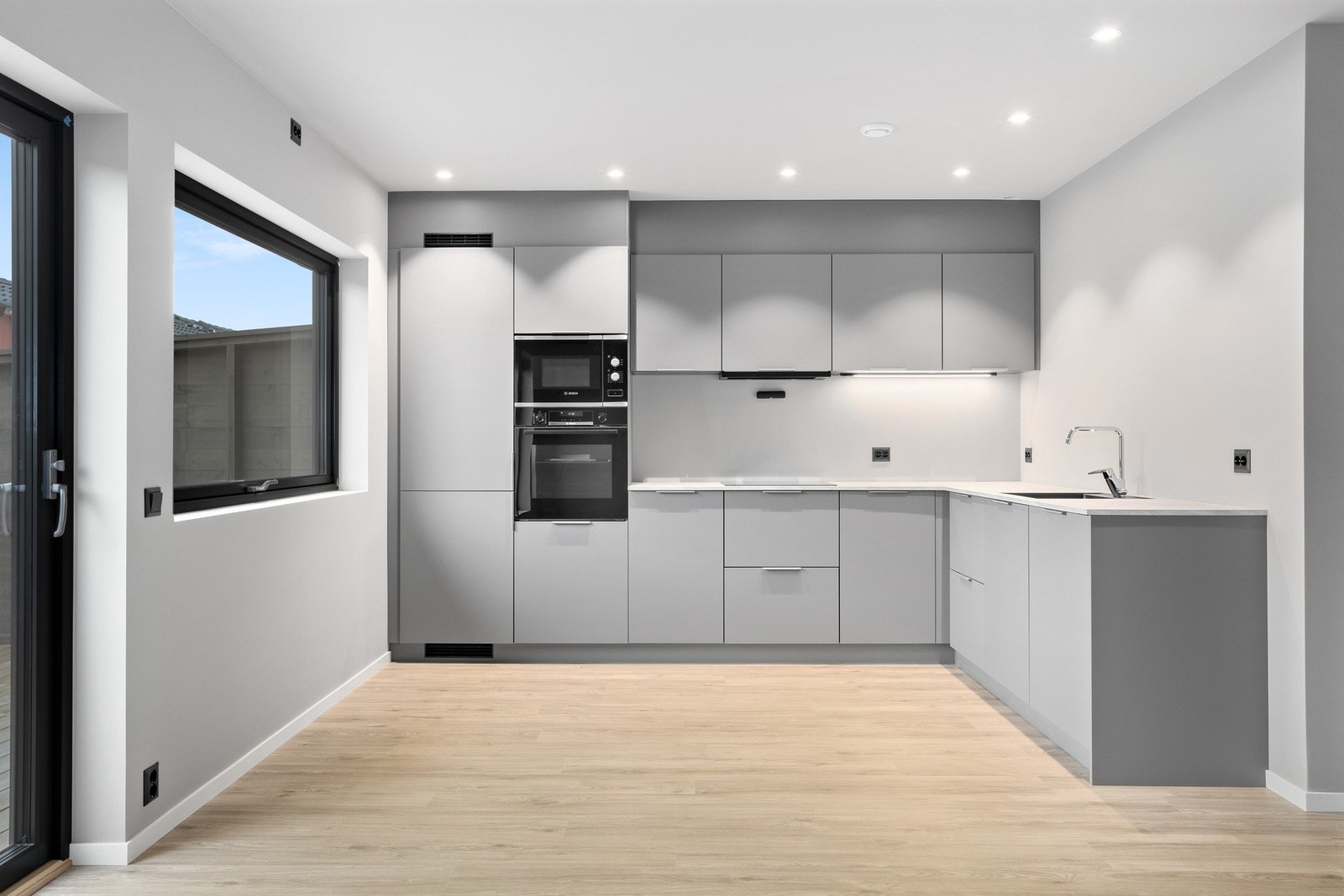 Ferdigstilt kjøkken i leilighet tilsvarende leilighetene på 63 kvm Bra-i. Galleribilde