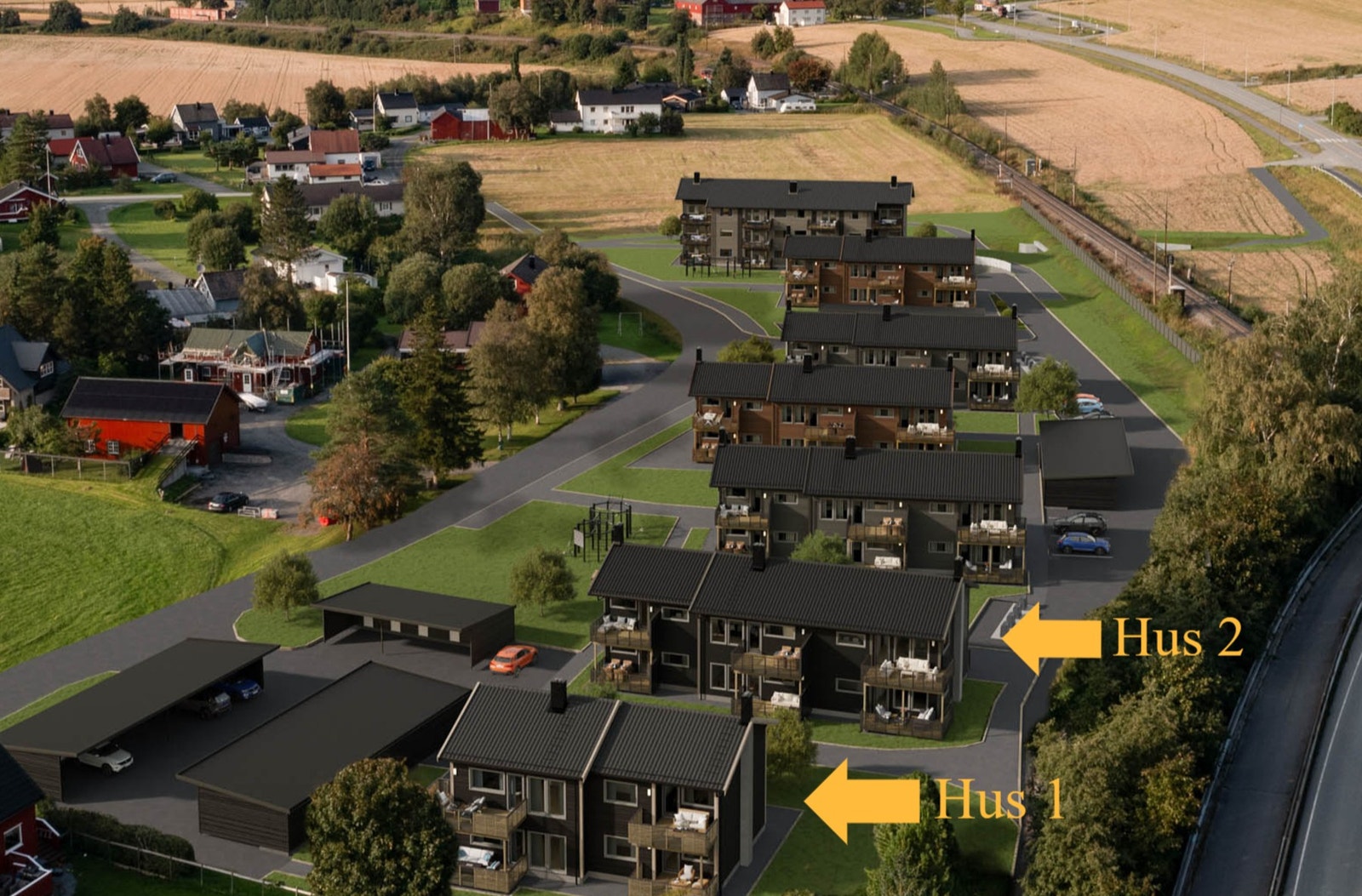 Salgstrinn 1 består av 10 stk. selveierleiligheter. Det vil være 3- og 4-roms leiligheter i størrelsesorden 63-79 kvm BRA-i. Galleribilde