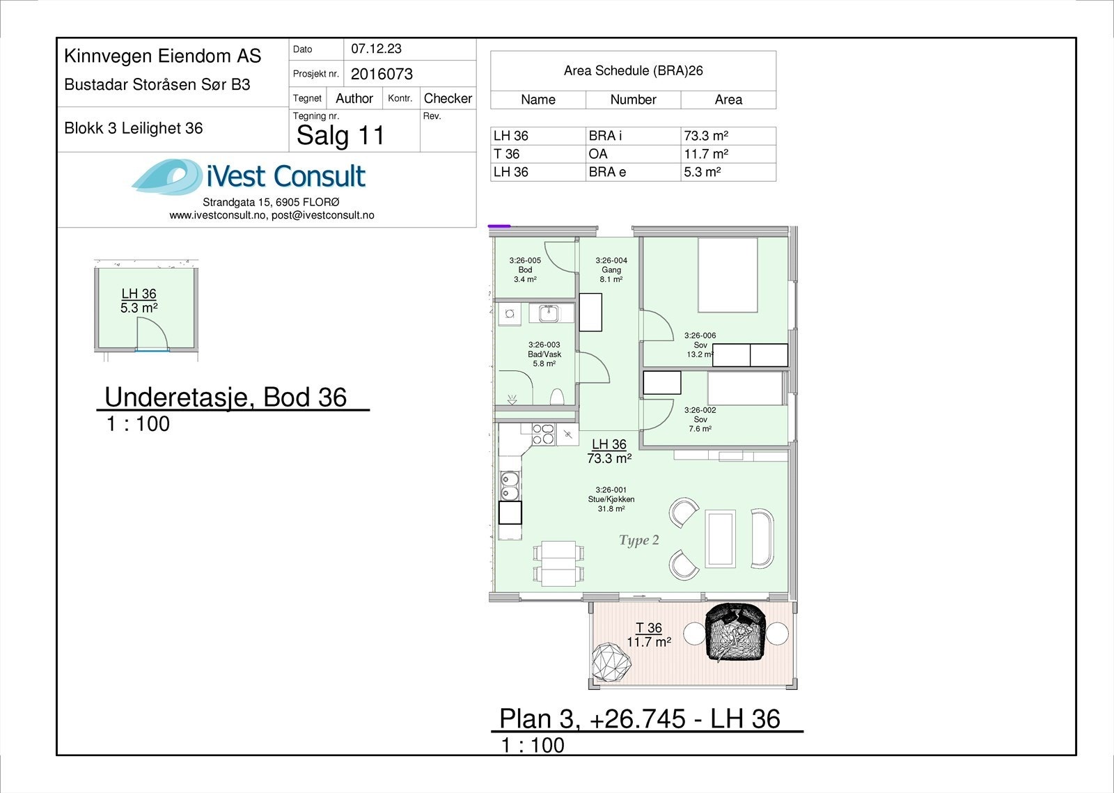 Planteikning snr 92 Galleribilde