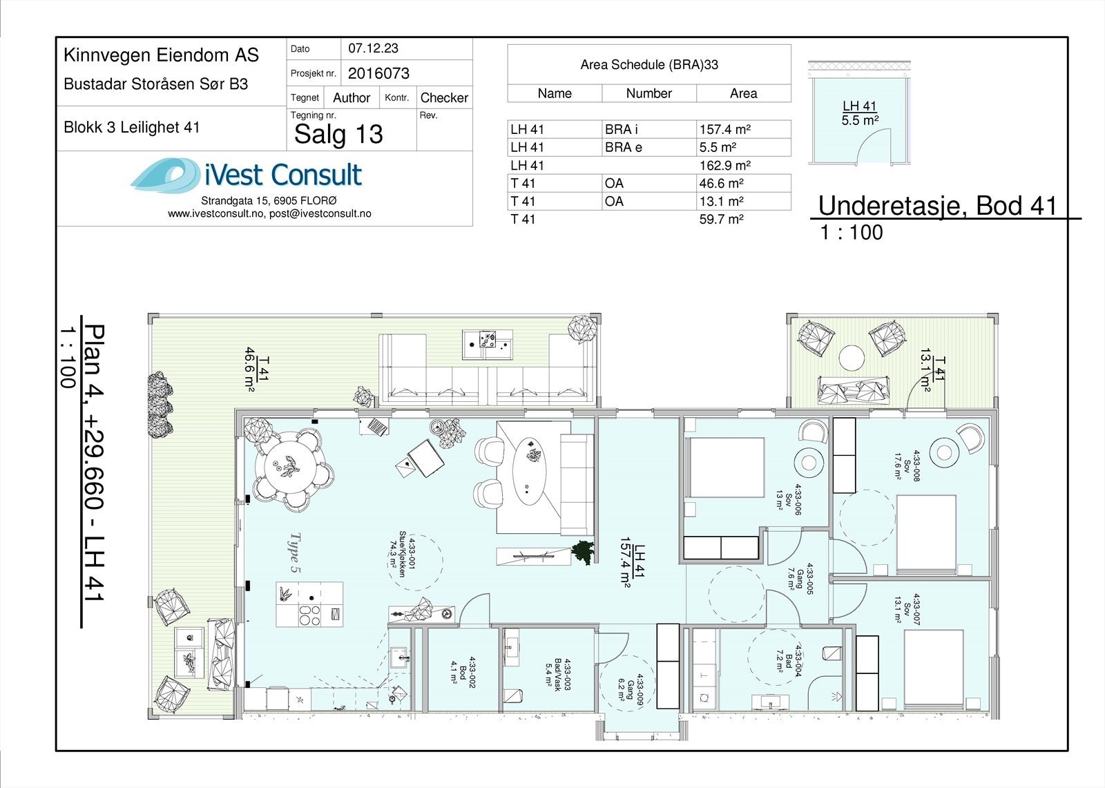 Planteikning snr. 97 Galleribilde