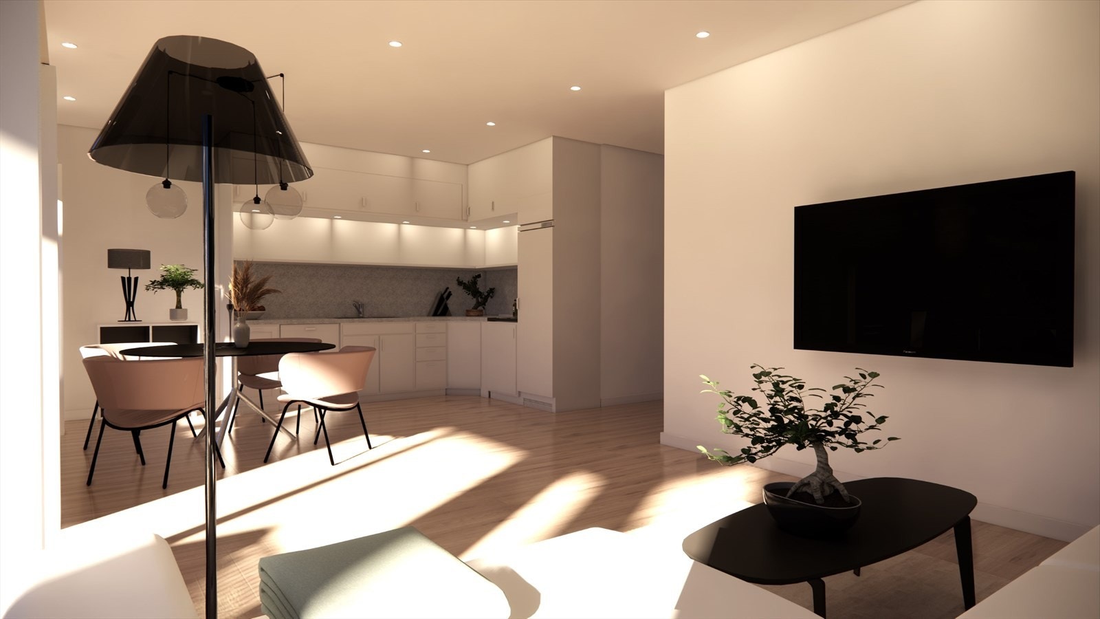 Interiørbilde frå leilegheitstype 2 Galleribilde