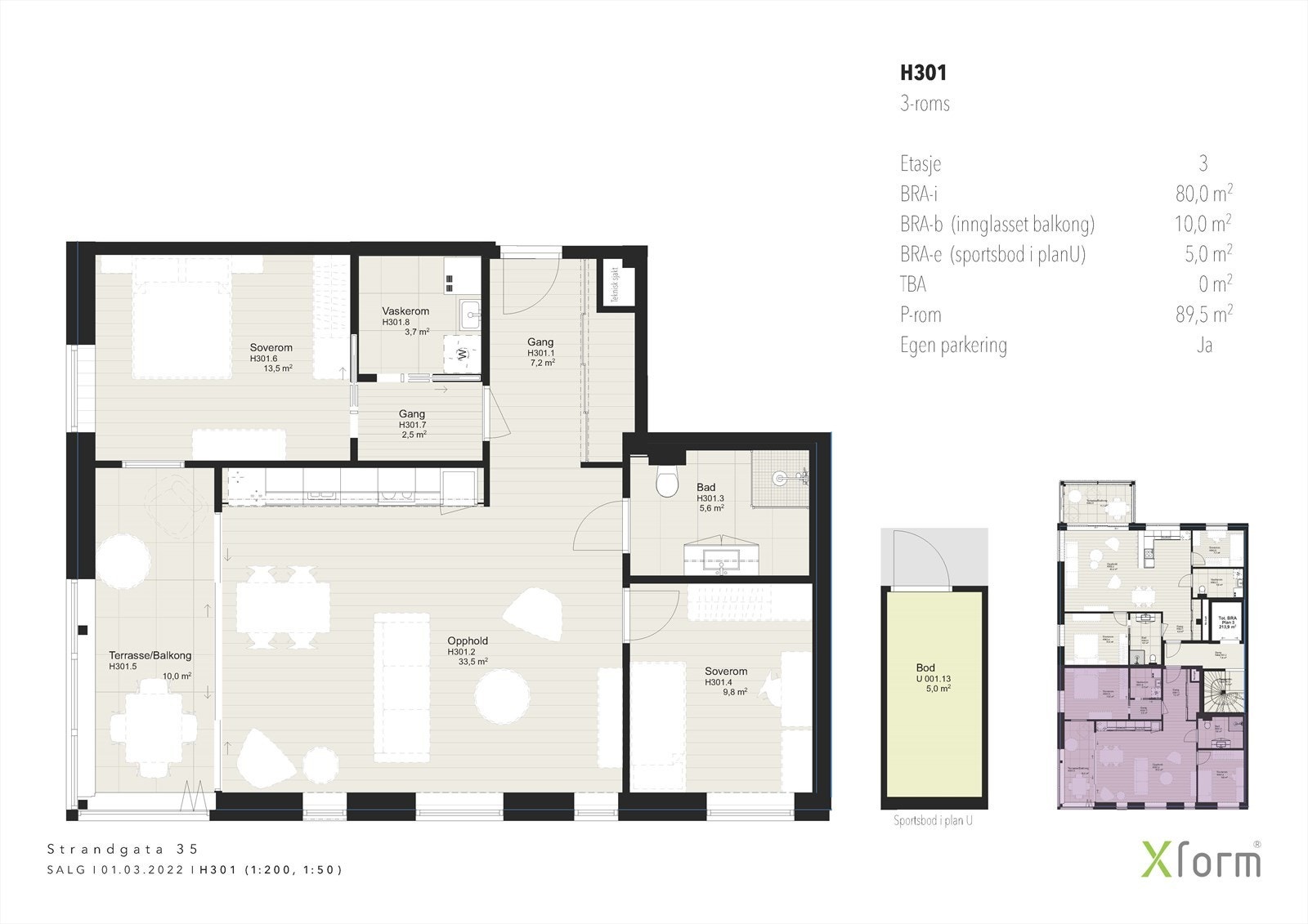 H301 planteikning Galleribilde