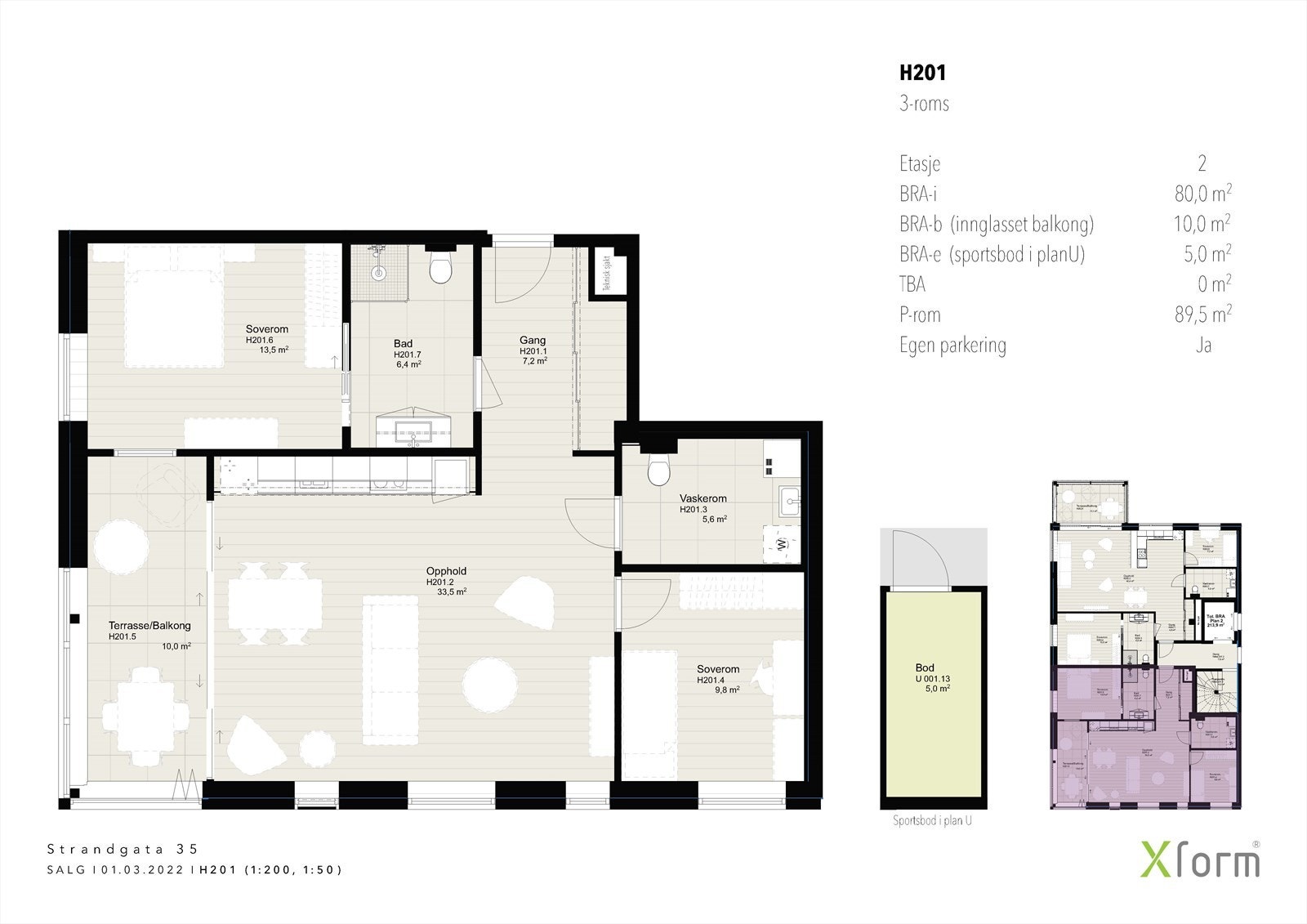 H201 planteikning Galleribilde
