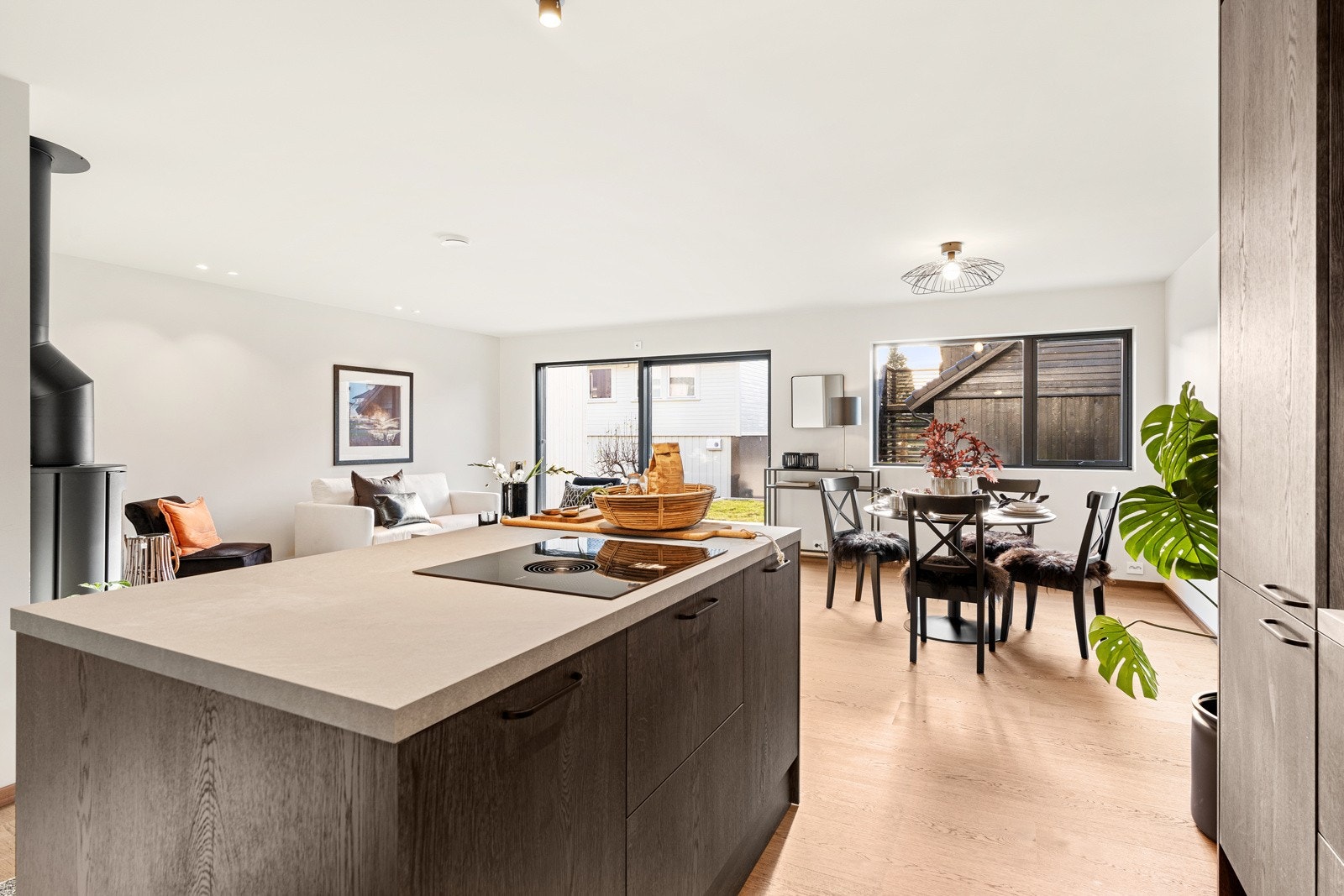 Store vindusflater. Galleribilde