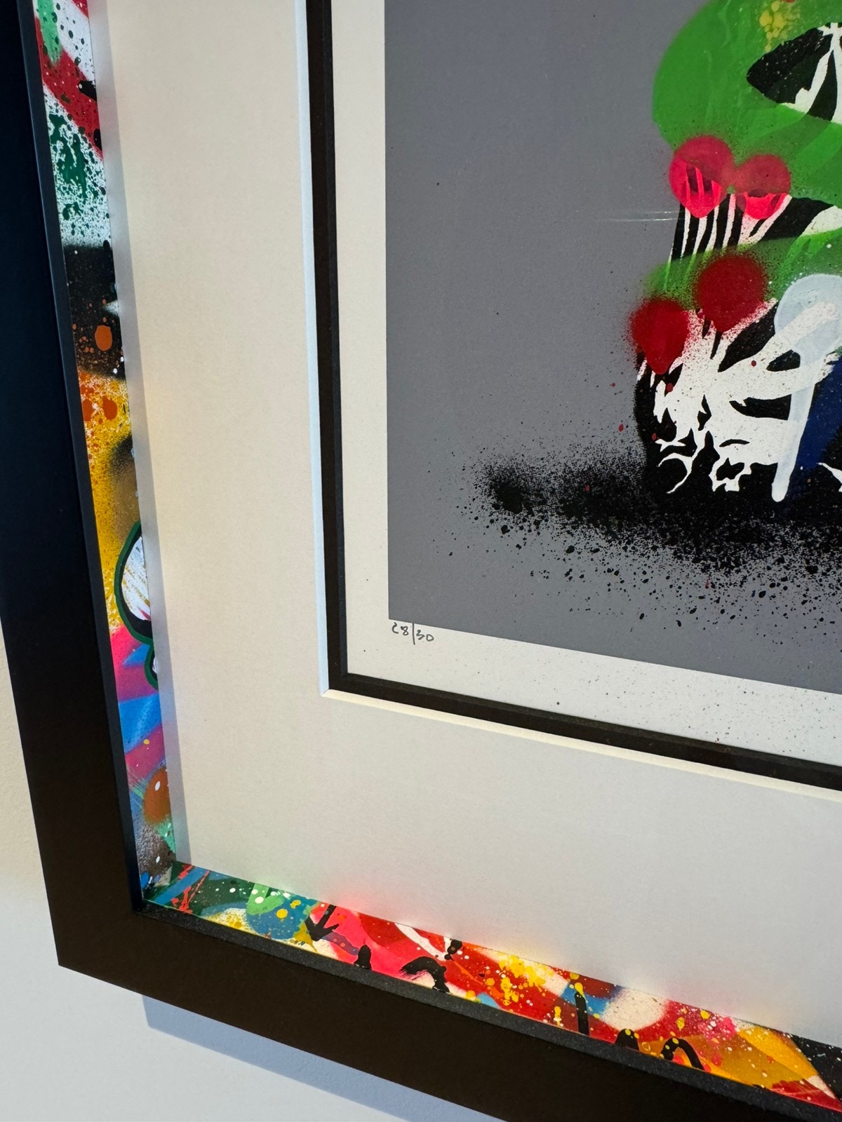 Martin Whatson - Zebra (håndsprayet) m/ spacere | FINN-torget