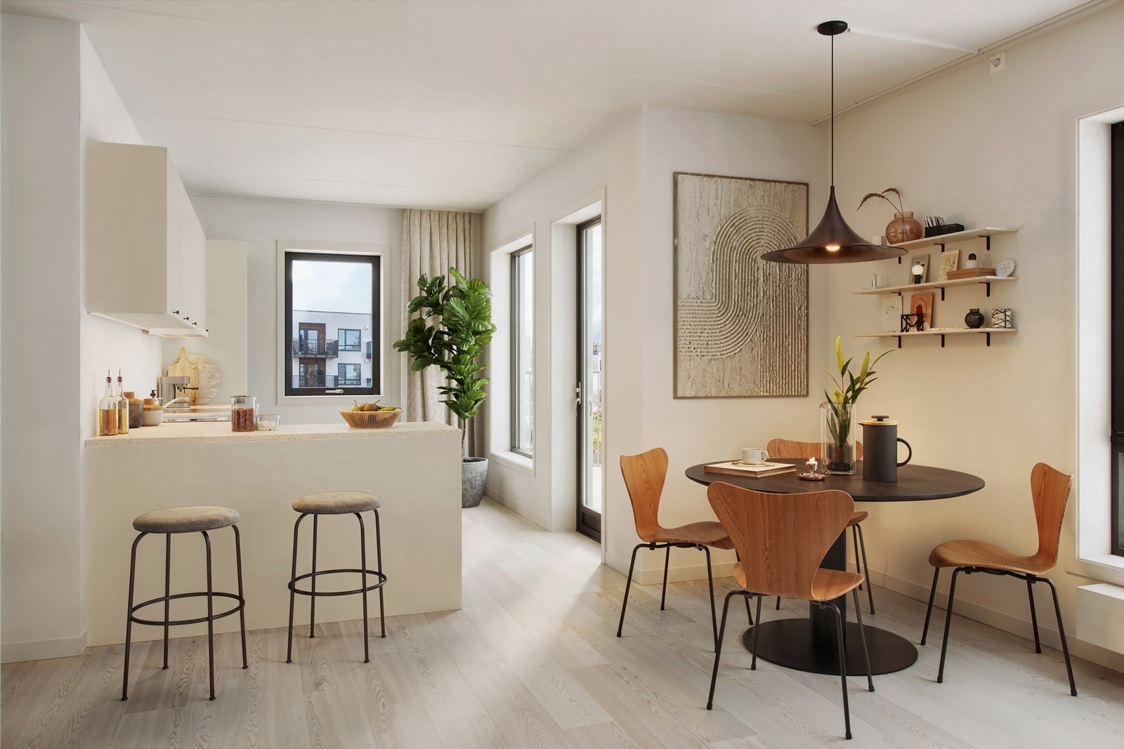 Illustrasjon fra leilighet 406. Galleribilde