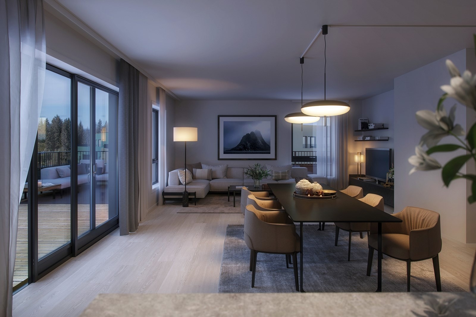 Illustrasjon fra leilighet 501. Galleribilde