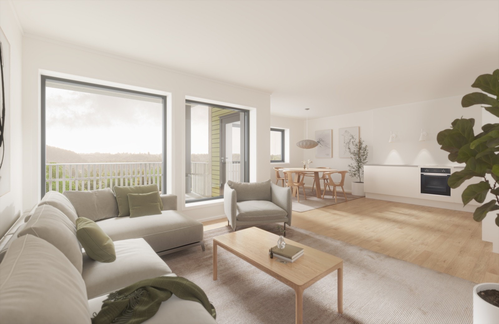 Koselig spisekrok i naturskjønne omgivelser. Galleribilde