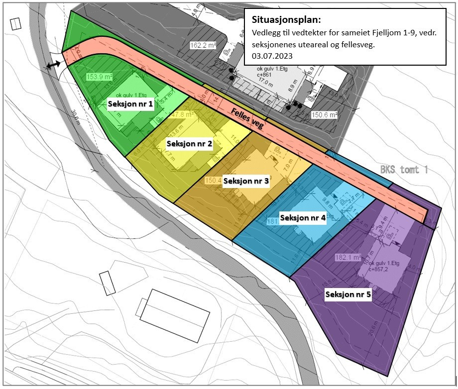 Situasjonsplan. Avvik vil forekomme.