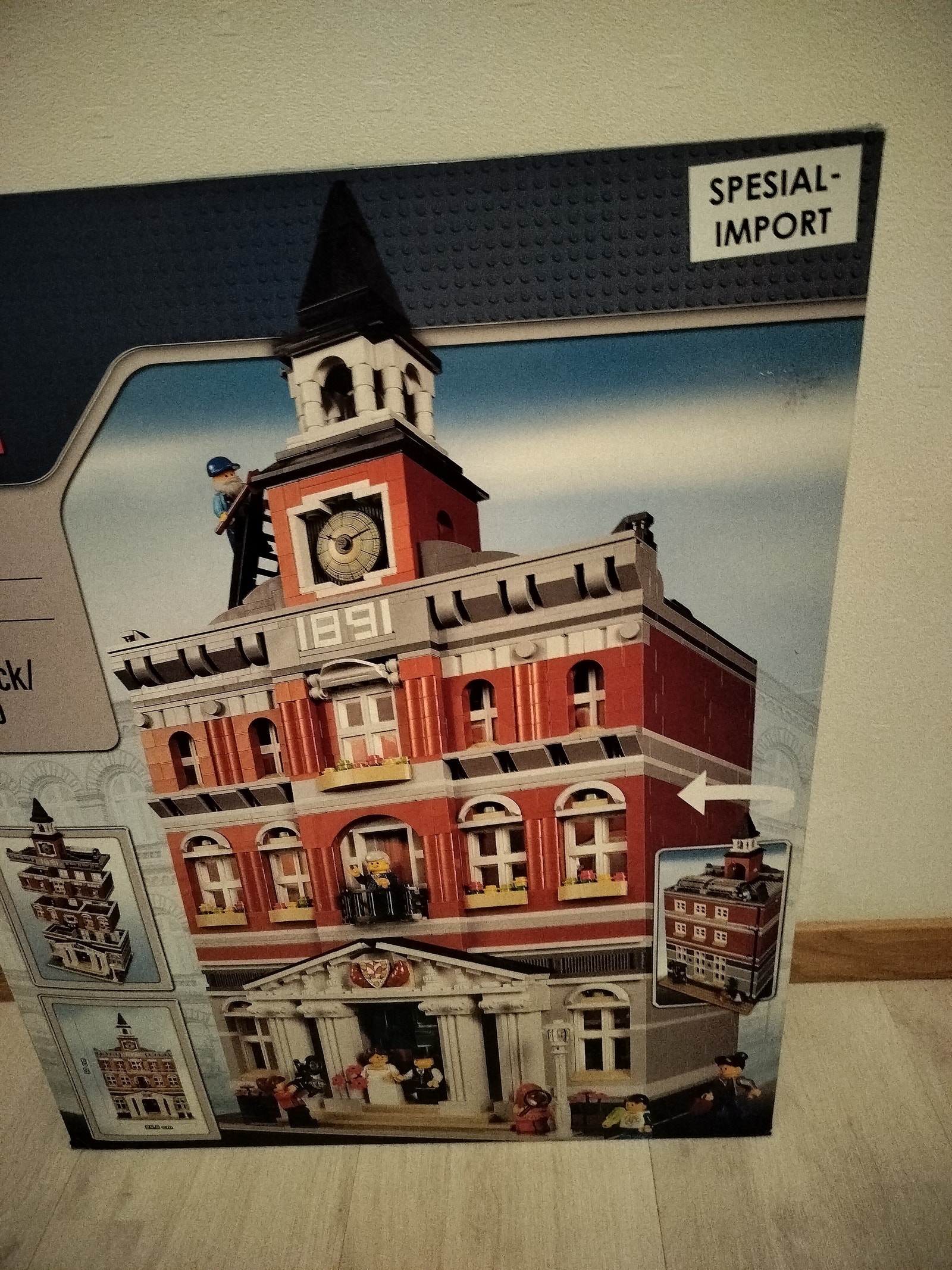 Town Hall 10224 Lego Town Square Creator 100% Ny Uåpnet Lego 10224