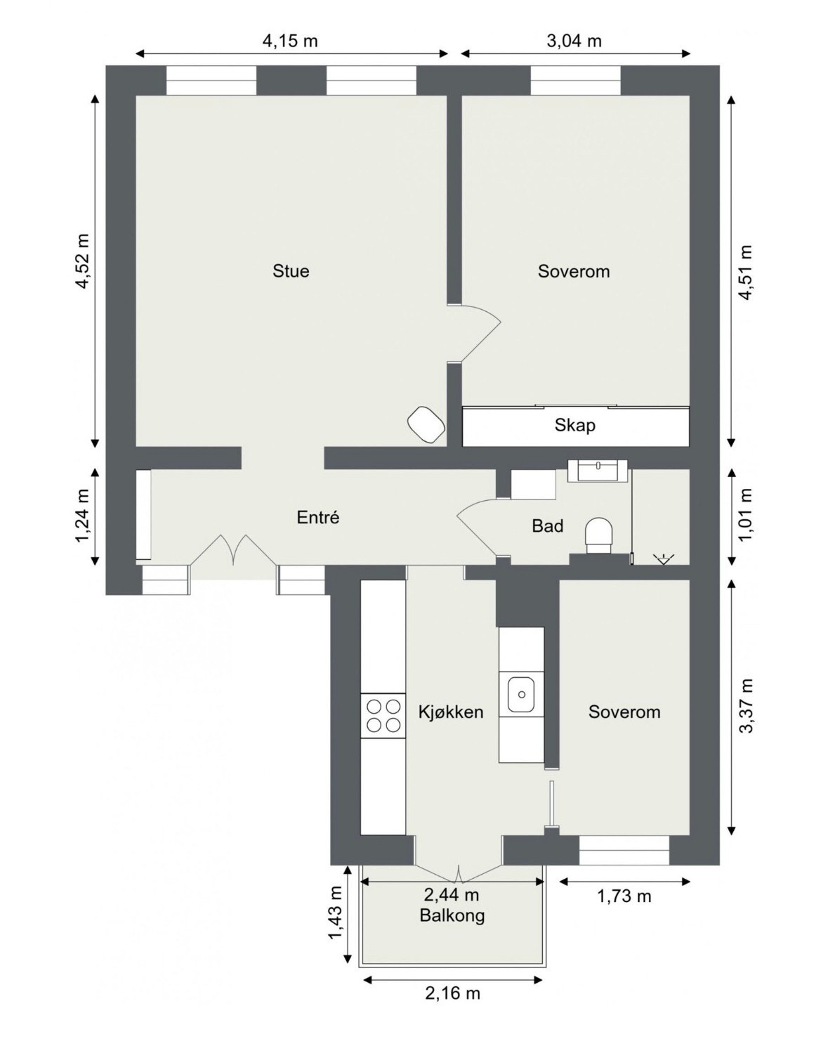 Planløsning Galleribilde