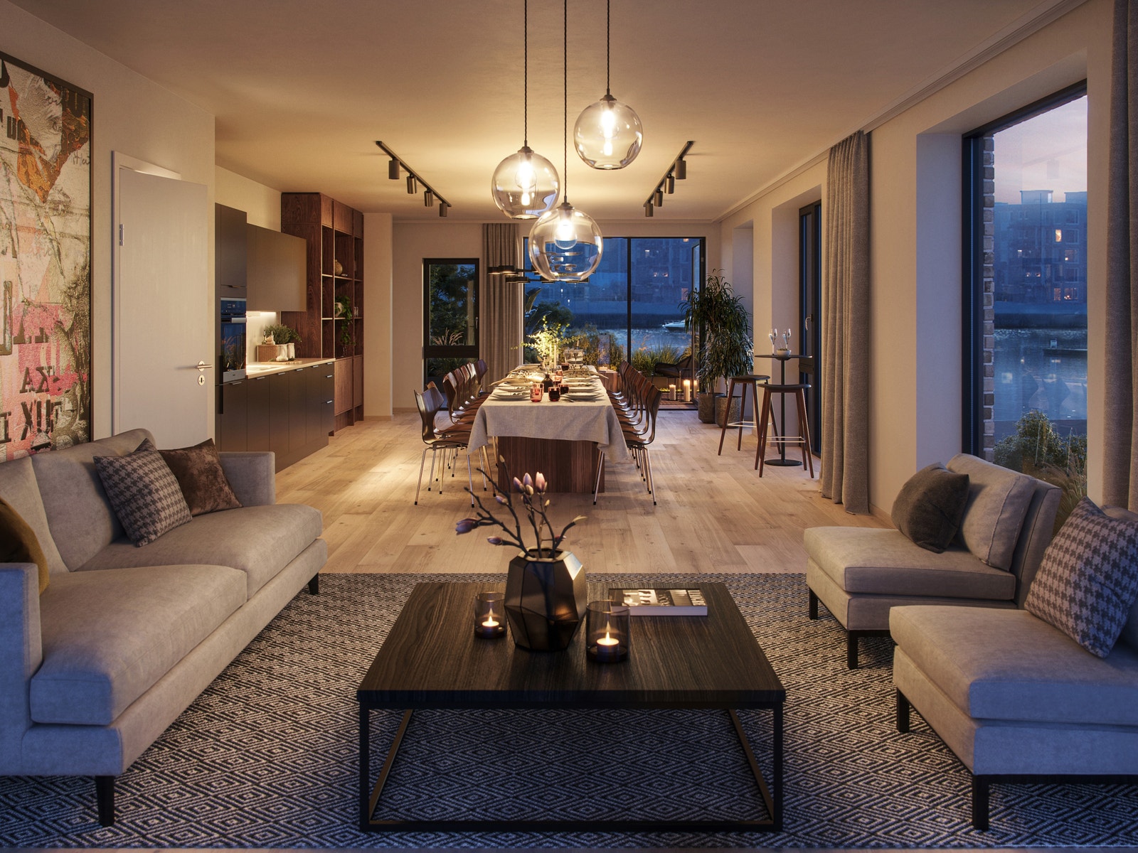 Fellesareal til å leie til arrangement Galleribilde