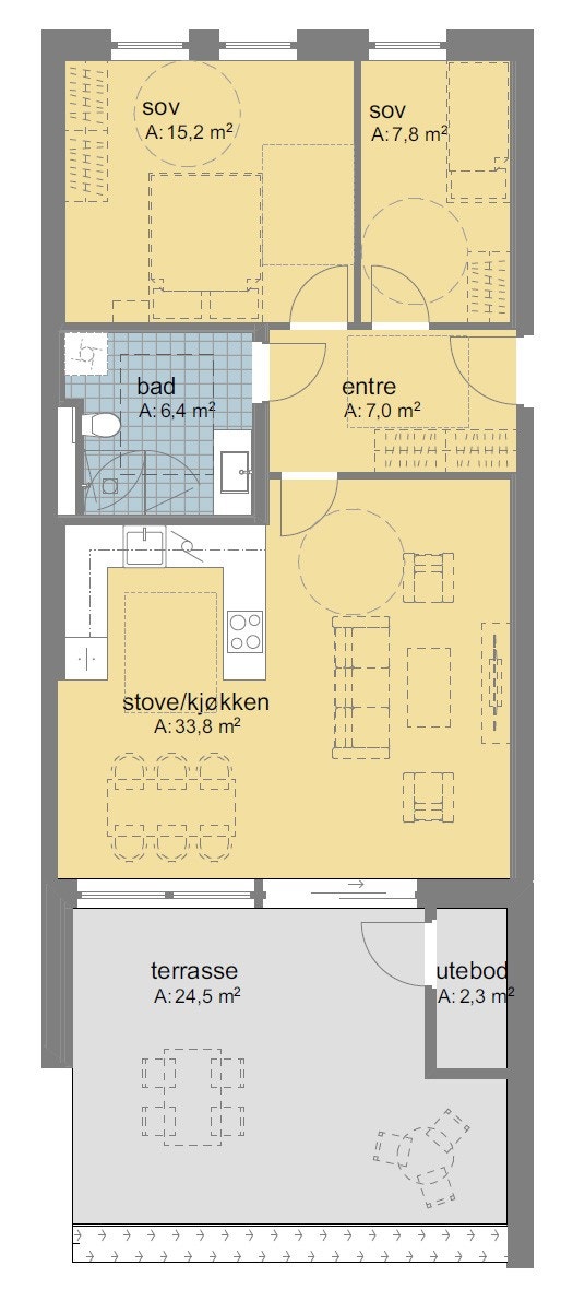 Planteikning Galleribilde