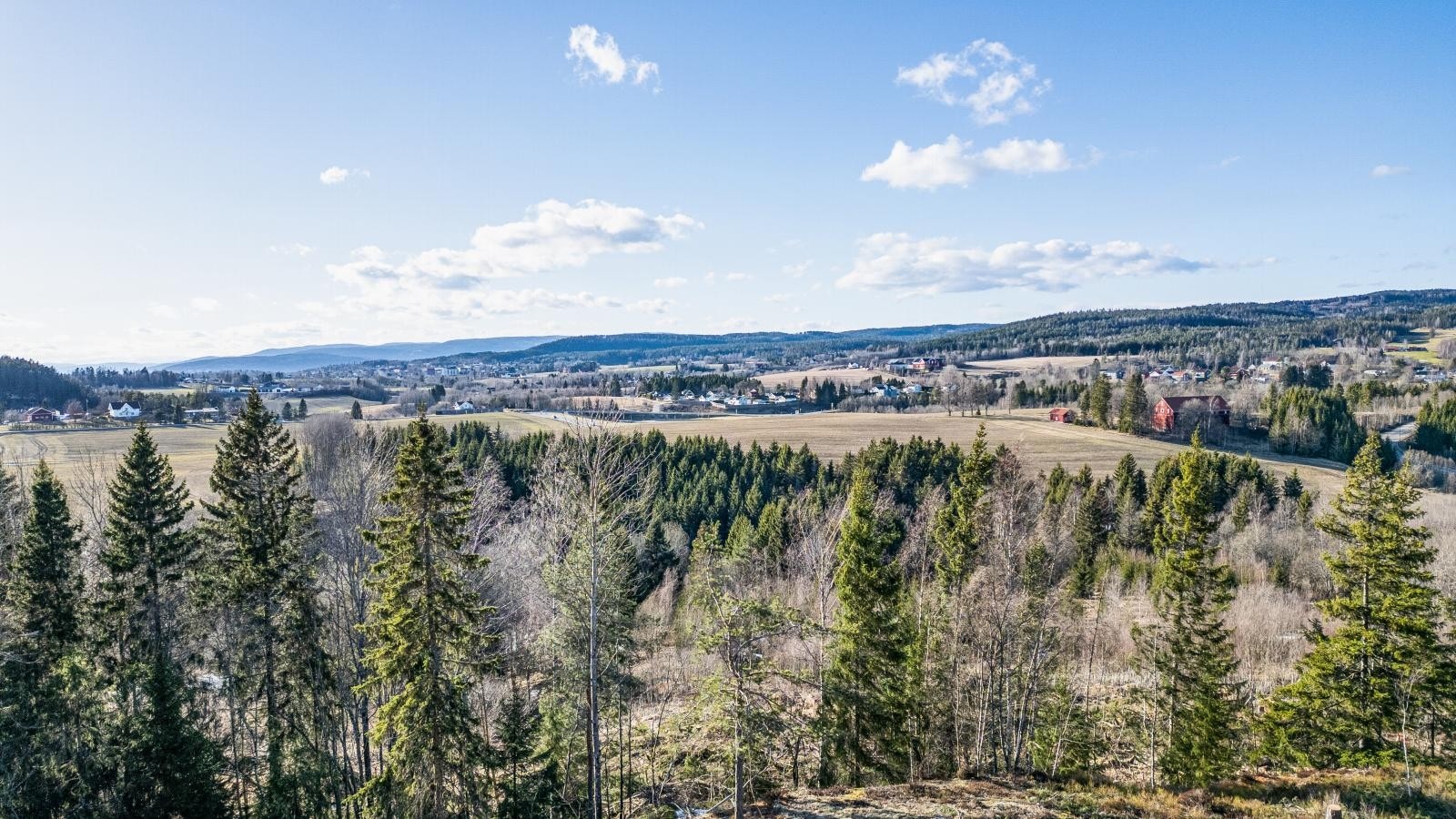 Foto av tomten, 4 meter over bakken. Galleribilde