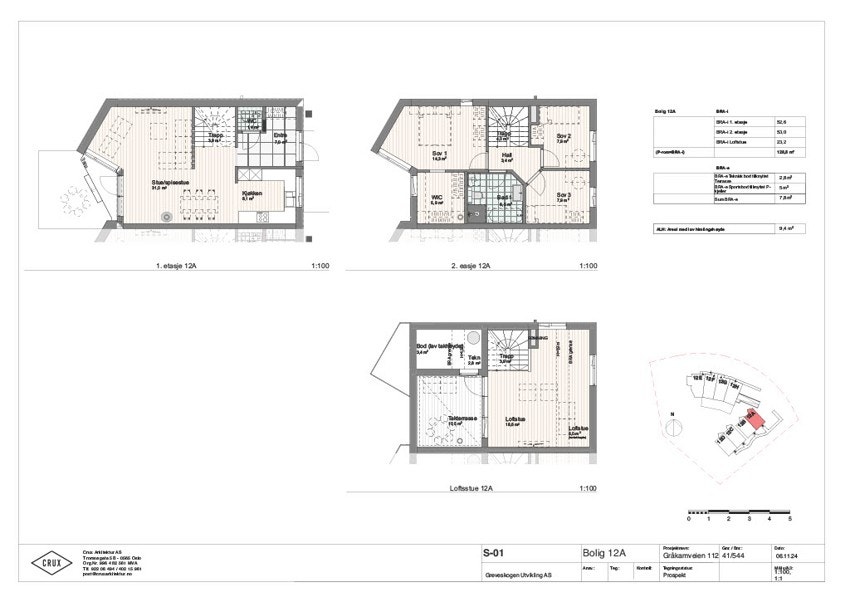 Plantegning 12A Galleribilde