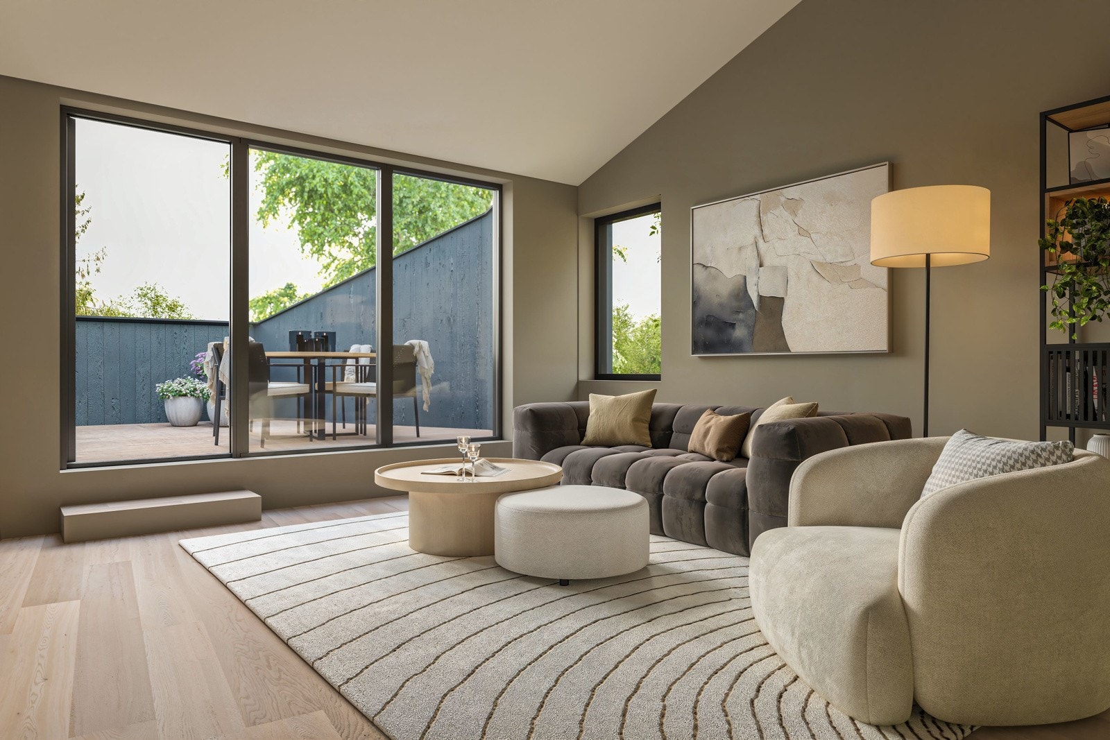 Alle boligene har flere oppholdssoner - Illustrasjon er av illustrativ karakter og angir nødvendigvis ikke korrekt gjengivelse av elementer i boligene. Galleribilde